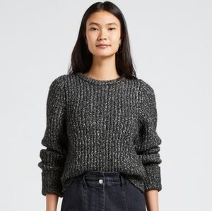 Sweater Universal Thread Charcoal and White Turtleneck Sweater Size L